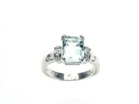 Anello Soranzo Gioielli Donna Pietre Preziose in Oro bianco Acquamarina 2.00 Ct LT10388105 - LT10388105